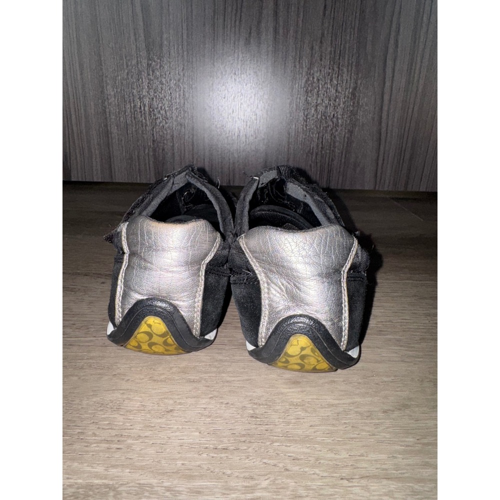 Coach Women's Black Logo Velcro Shoes, 9.5 - Picture 6 of 8